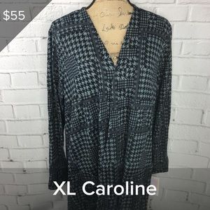 NWT XL Caroline Cardigan by LuLaRoe Herringbone